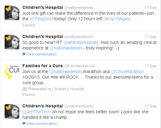 Children's Hospital twitter