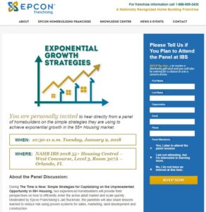 Epcon 55+ Housing Central Landing Page